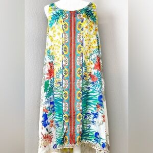 Johnny Was Avalon Silk Dress Size Large NWOT